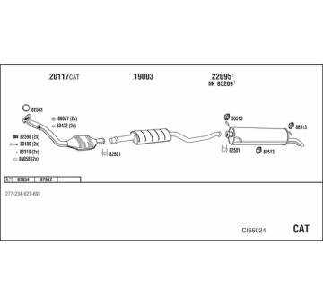 Výfukový systém WALKER CI65024