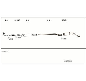 Výfukový systém WALKER CI70001A