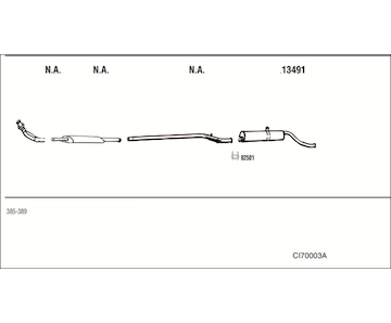 Výfukový systém WALKER CI70003A