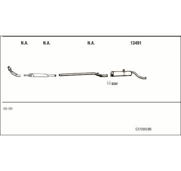 Výfukový systém WALKER CI70003B