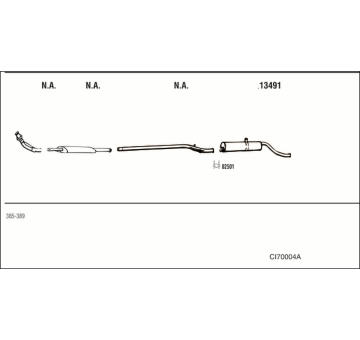 Výfukový systém WALKER CI70004A