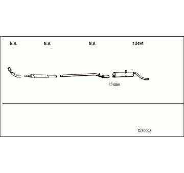 Výfukový systém WALKER CI70008