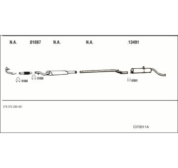 Výfukový systém WALKER CI70011A