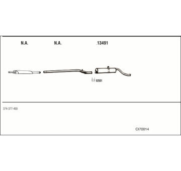 Výfukový systém WALKER CI70014