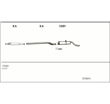 Výfukový systém WALKER CI70015