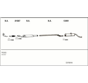 Výfukový systém WALKER CI70016