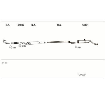 Výfukový systém WALKER CI70031