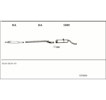 Výfukový systém WALKER CI70034
