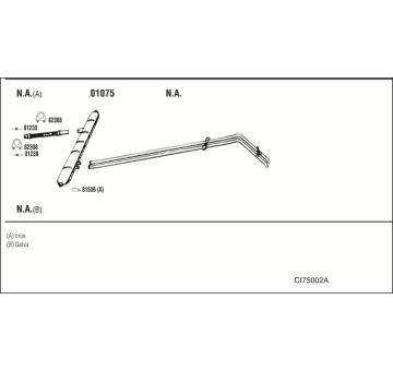 Výfukový systém WALKER CI75002A