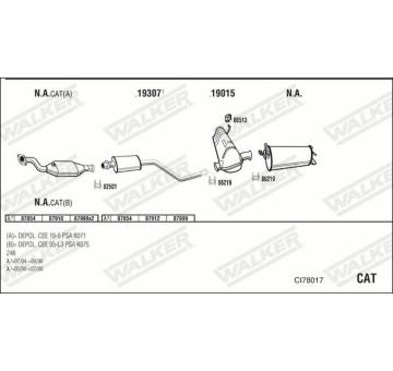 Výfukový systém WALKER CI78017