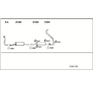 Výfukový systém WALKER CI98119B