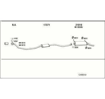 Výfukový systém WALKER CI98232