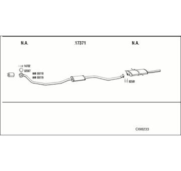 Výfukový systém WALKER CI98233