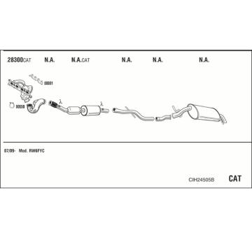 Výfukový systém WALKER CIH24505B