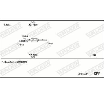 Výfukový systém WALKER CIK005244