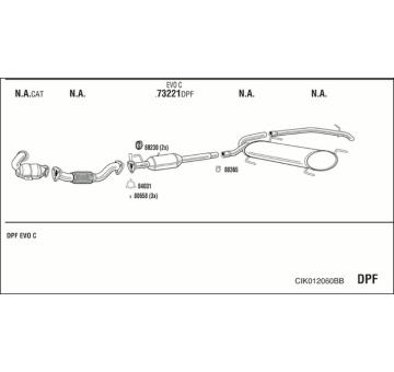 Výfukový systém WALKER CIK012060BB