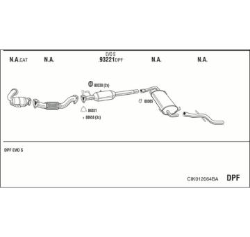 Výfukový systém WALKER CIK012064BA