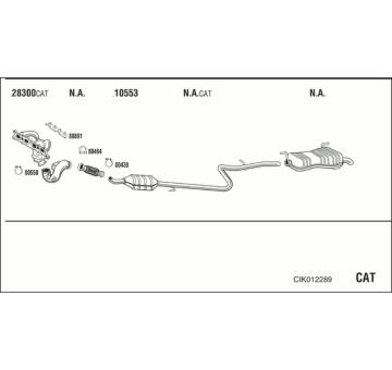 Výfukový systém WALKER CIK012289