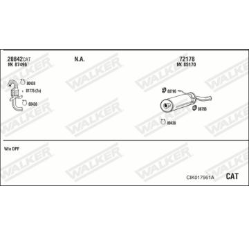 Výfukový systém WALKER CIK017961A