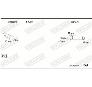 Výfukový systém WALKER CIK018457A