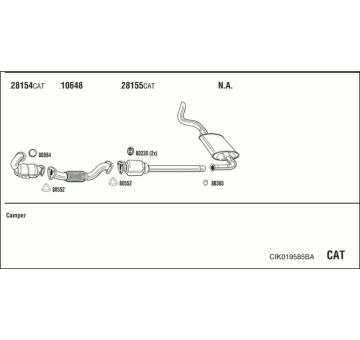 Výfukový systém WALKER CIK019585BA