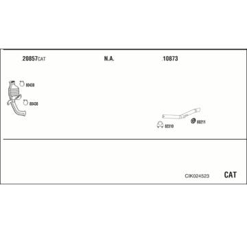 Výfukový systém WALKER CIK024523
