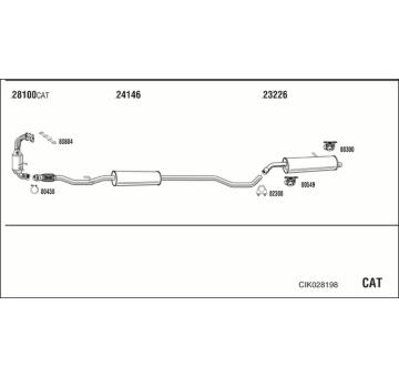 Výfukový systém WALKER CIK028198