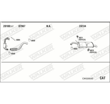 Výfukový systém WALKER CIK028592