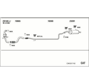 Výfukový systém WALKER CIK031742