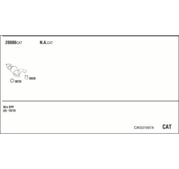 Výfukový systém WALKER CIK031997A
