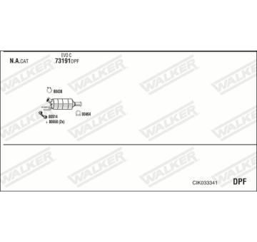 Výfukový systém WALKER CIK033341