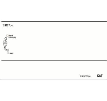 Výfukový systém WALKER CIK058664