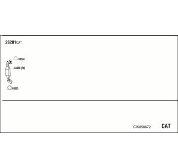 Výfukový systém WALKER CIK058672