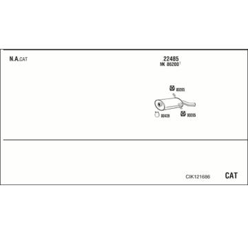 Výfukový systém WALKER CIK121686