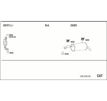 Výfukový systém WALKER CIK128135