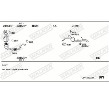 Výfukový systém WALKER CIK132690B