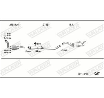 Výfukový systém WALKER CIP11370B