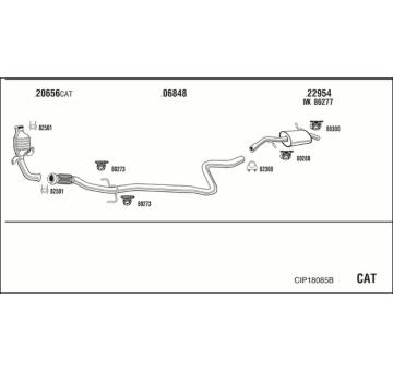 Výfukový systém WALKER CIP18085B