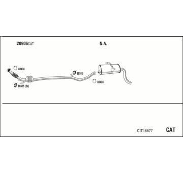 Výfukový systém WALKER CIT18877