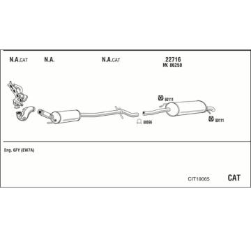 Výfukový systém WALKER CIT19065
