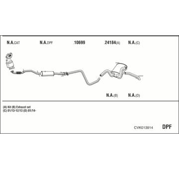 Výfukový systém WALKER CVK013914