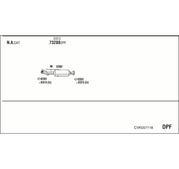 Výfukový systém WALKER CVK057118