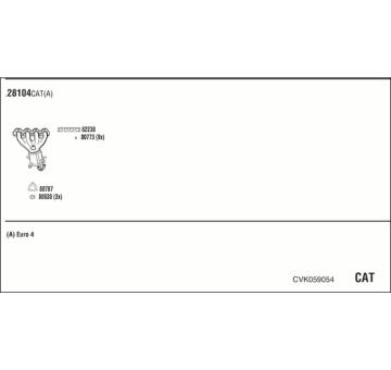 Výfukový systém WALKER CVK059054