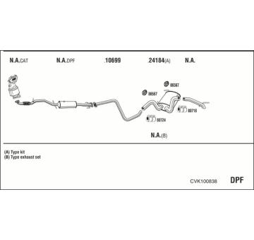 Výfukový systém WALKER CVK100838