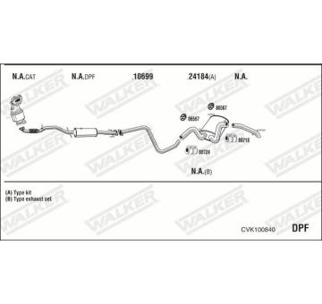 Výfukový systém WALKER CVK100840