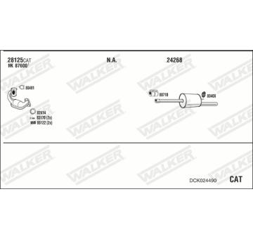 Výfukový systém WALKER DCK024490