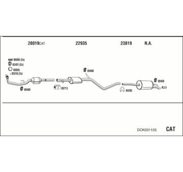 Výfukový systém WALKER DCK031125
