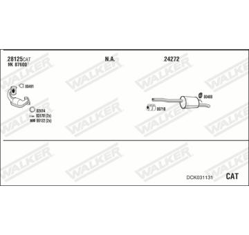 Výfukový systém WALKER DCK031131