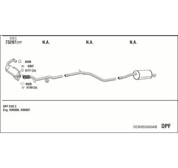 Výfukový systém WALKER DCK053300AB