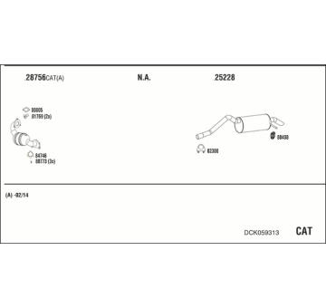 Výfukový systém WALKER DCK059313